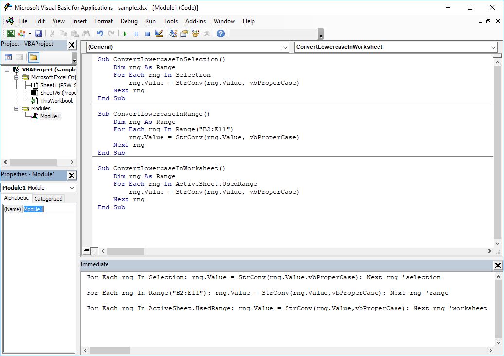 How to make Excel capitalize first letter using VBA