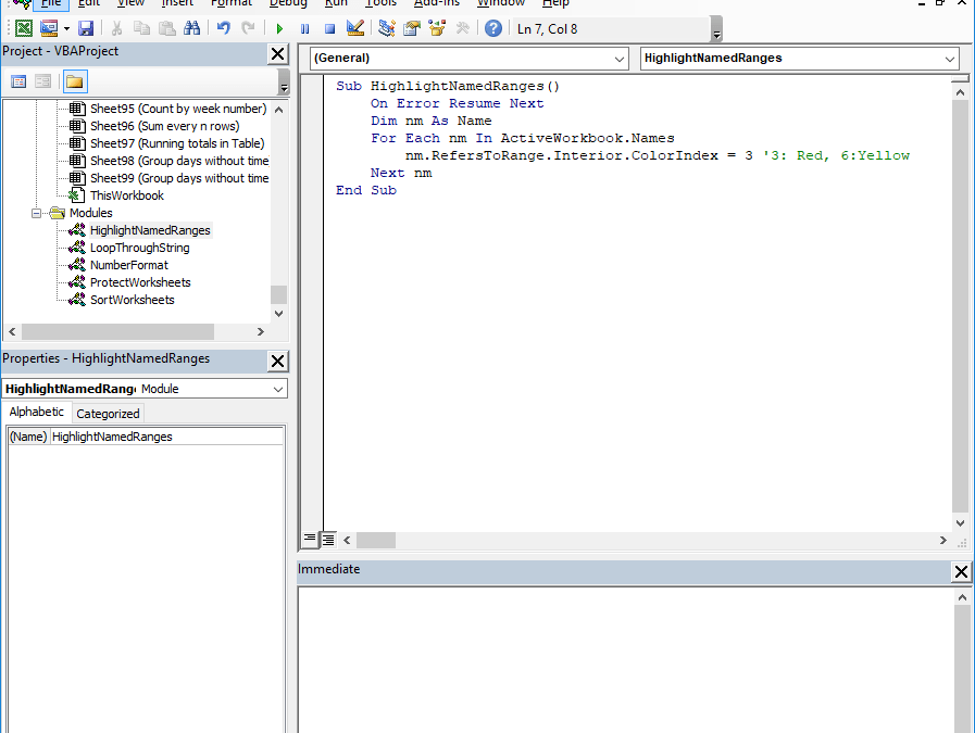 Excel Vba Use Named Range In Formula