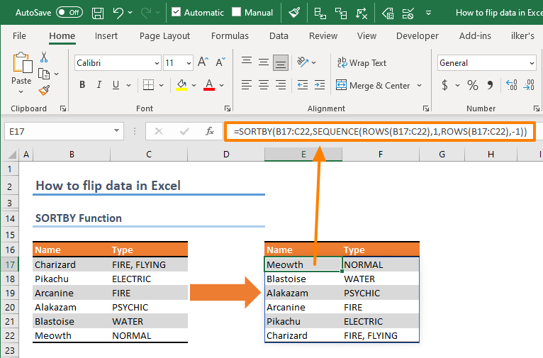 How To Flip 2 Rows In Excel Printable Templates
