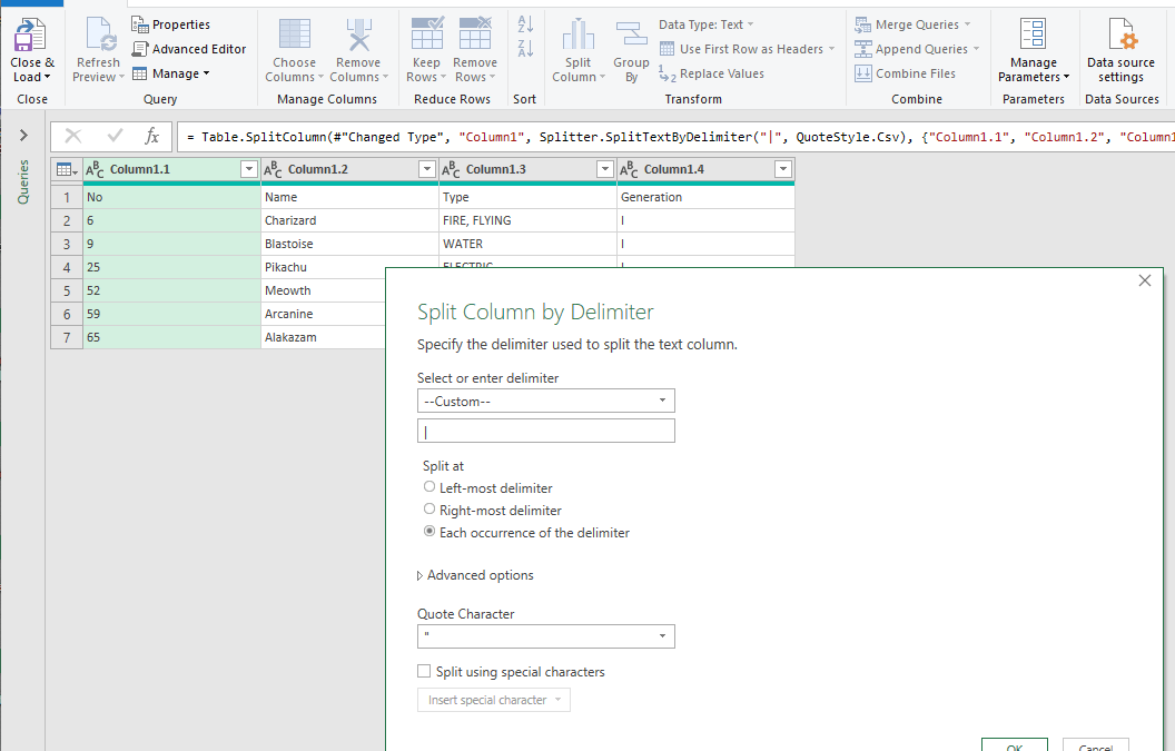 How To Split Columns In Power Query With Examples Images
