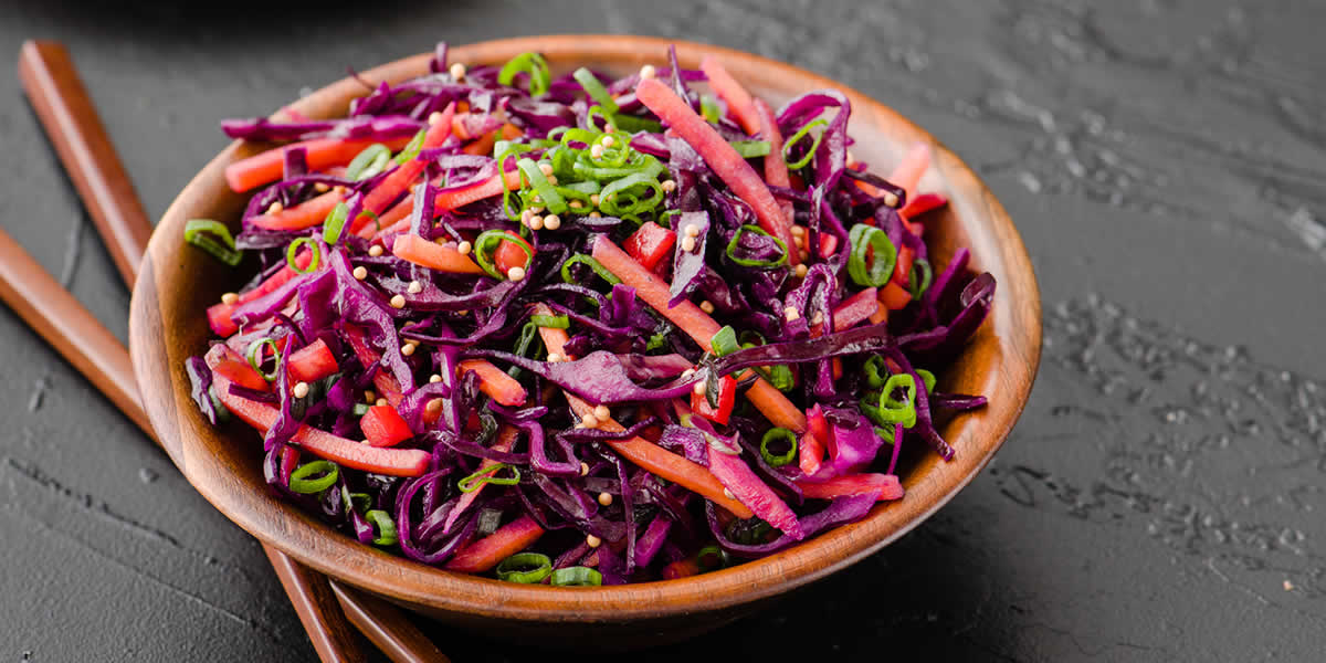 Asian Red Cabbage Slaw Spread the Mustard