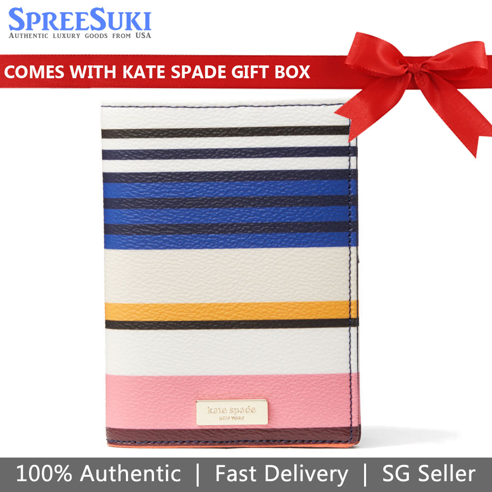 SpreeSuki Kate Spade Passport Holder Pink Multi WLRU5285