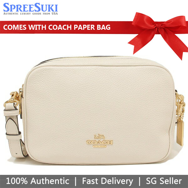 SpreeSuki Coach Crossbody Bag Jes Crossbody Chalk Off White F39856