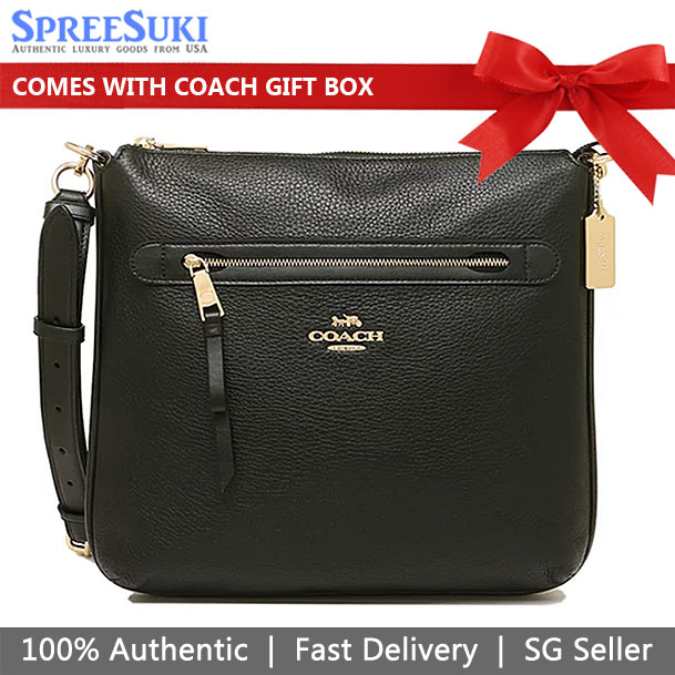 SpreeSuki Coach Mae Crossbody Bag Black F34823