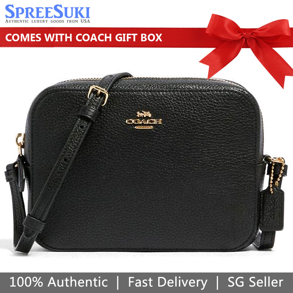 SpreeSuki Coach Crossbody Bag Mini Camera Bag Black 87734