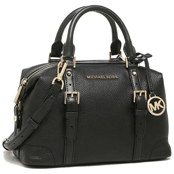 SpreeSuki Michael Kors Crossbody Bag Ginger Small Duffle Satchel Black 35H9GYJS5L