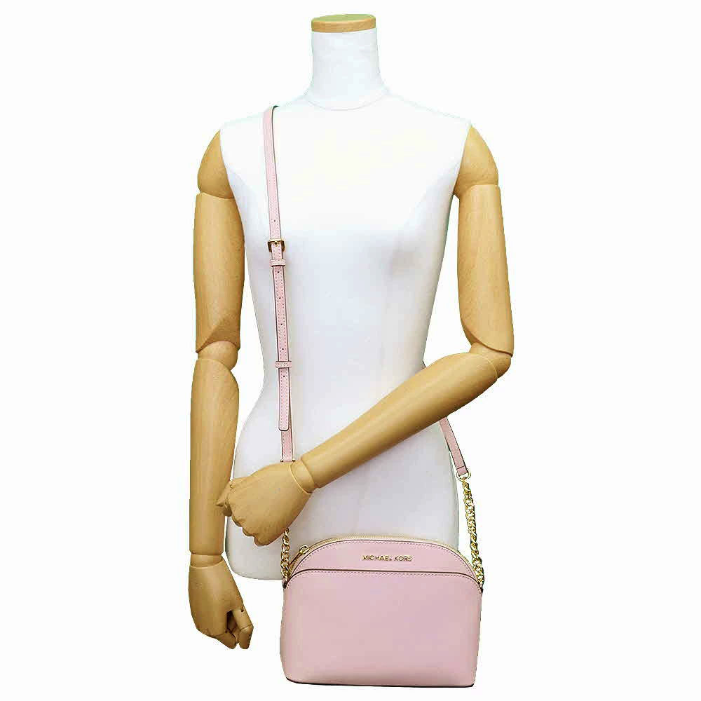 SpreeSuki Michael Kors Crossbody Bag Emmy Medium Dome Crossbody Blossom Pink 35S9GTVC2L