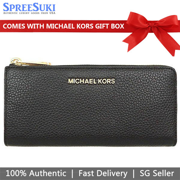 SpreeSuki Michael Kors Long Wallet Bedford Large Leather Three