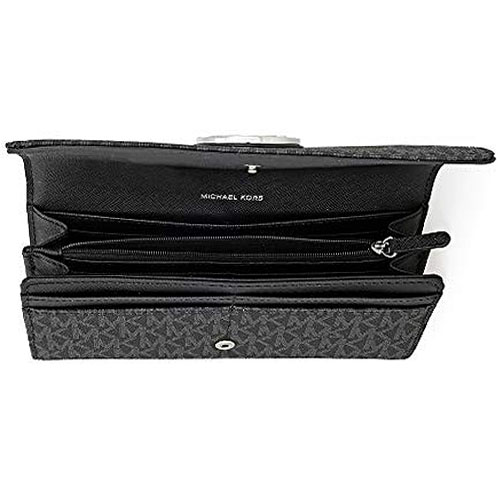 SpreeSuki Michael Kors Fulton Long Gusset Carryall Wallet Black
