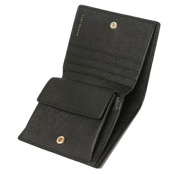 SpreeSuki Tory Burch Emerson Mini Wallet Black 80900