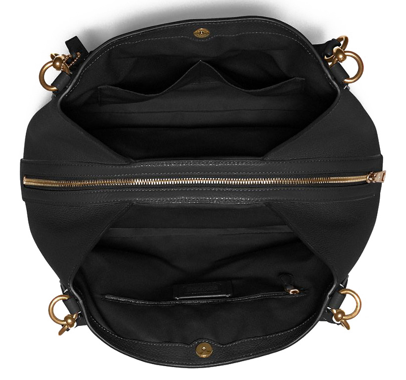 SpreeSuki Coach Hallie Shoulder Bag Black F80268