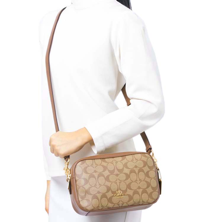 SpreeSuki Coach Crossbody Bag Jes Crossbody In Signature Canvas Khaki
