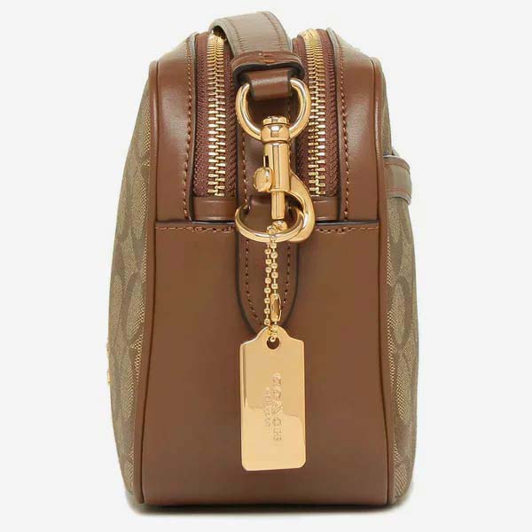 SpreeSuki Coach Crossbody Bag Jes Crossbody In Signature Canvas Khaki