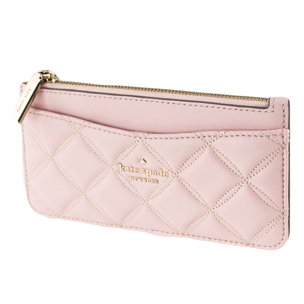 SpreeSuki Kate Spade Natalia Large Slim Card Holder Rose Smoke Pink