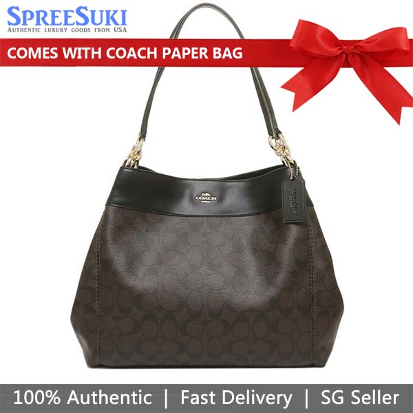 SpreeSuki Coach Shoulder Bag Lexy Shoulder Bag In Signature Canvas