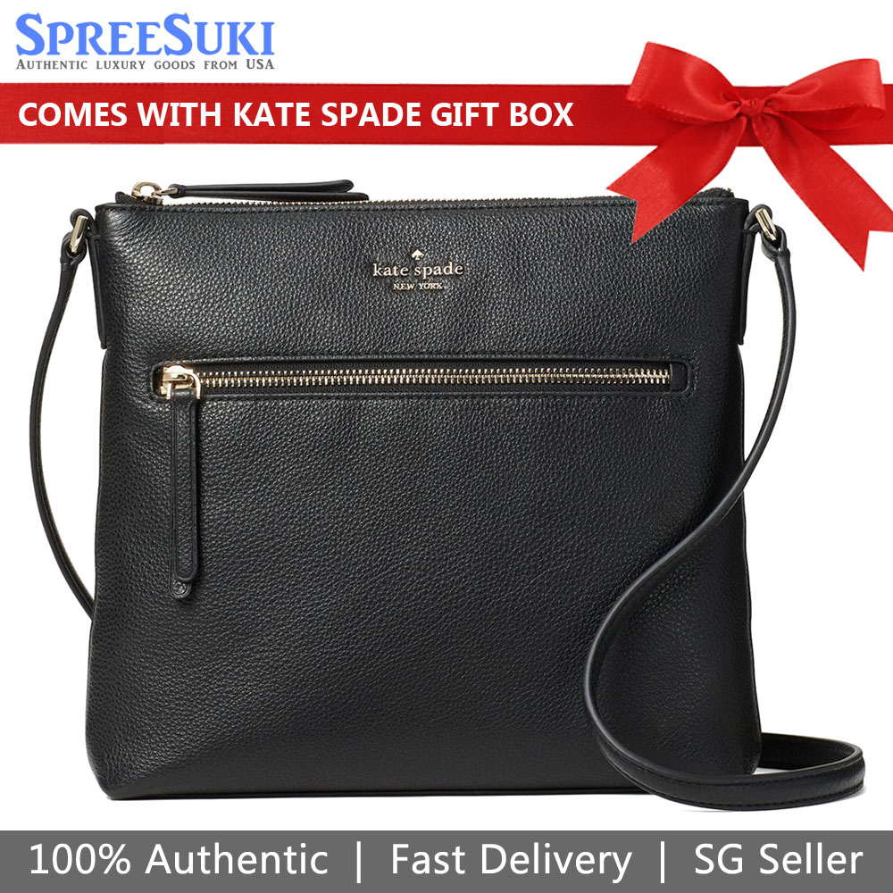 SpreeSuki Kate Spade Crossbody Bag Jackson Top Zip Crossbody Black