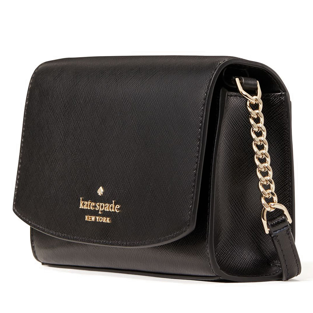 SpreeSuki Kate Spade Crossbody Bag Small Flap Crossbody Black WLR00632