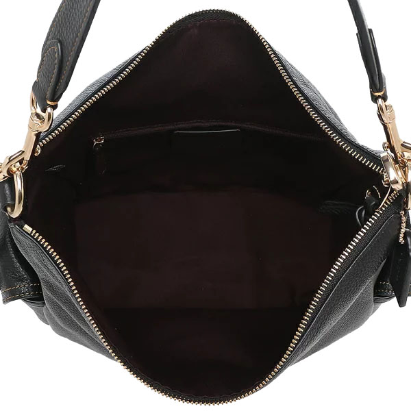 SpreeSuki Coach Crossbody Bag Pennie Shoulder Bag Leather Black 6152