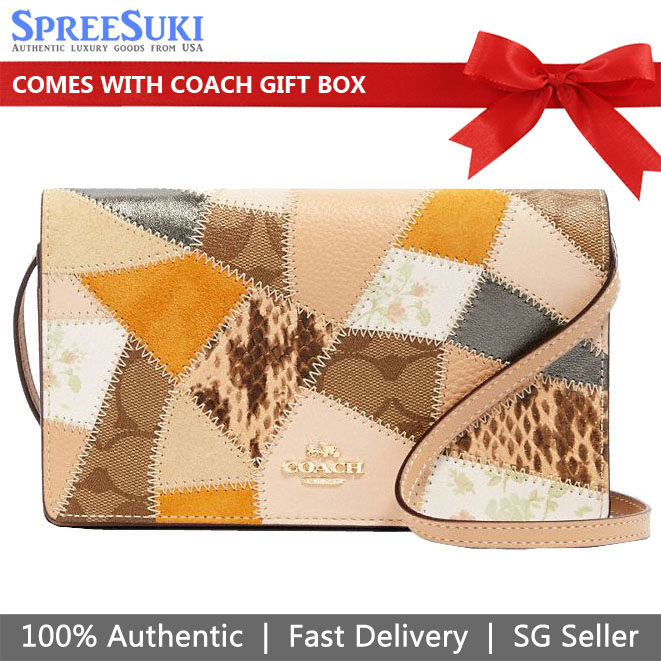 SpreeSuki Coach Crossbody Bag Hayden Foldover Crossbody Clutch With