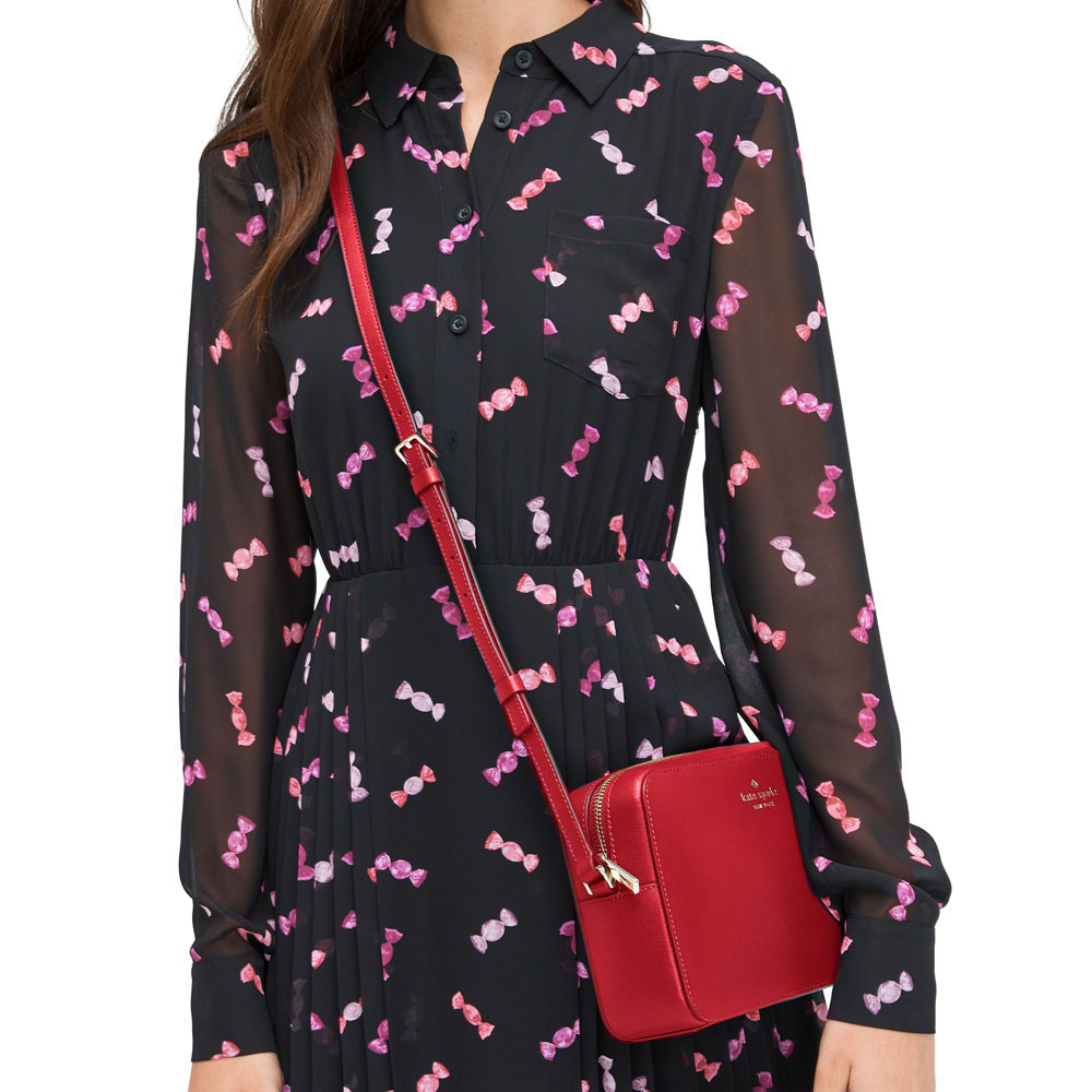 SpreeSuki Kate Spade Harper Crossbody Bag Candied Cherry Red WKR00062