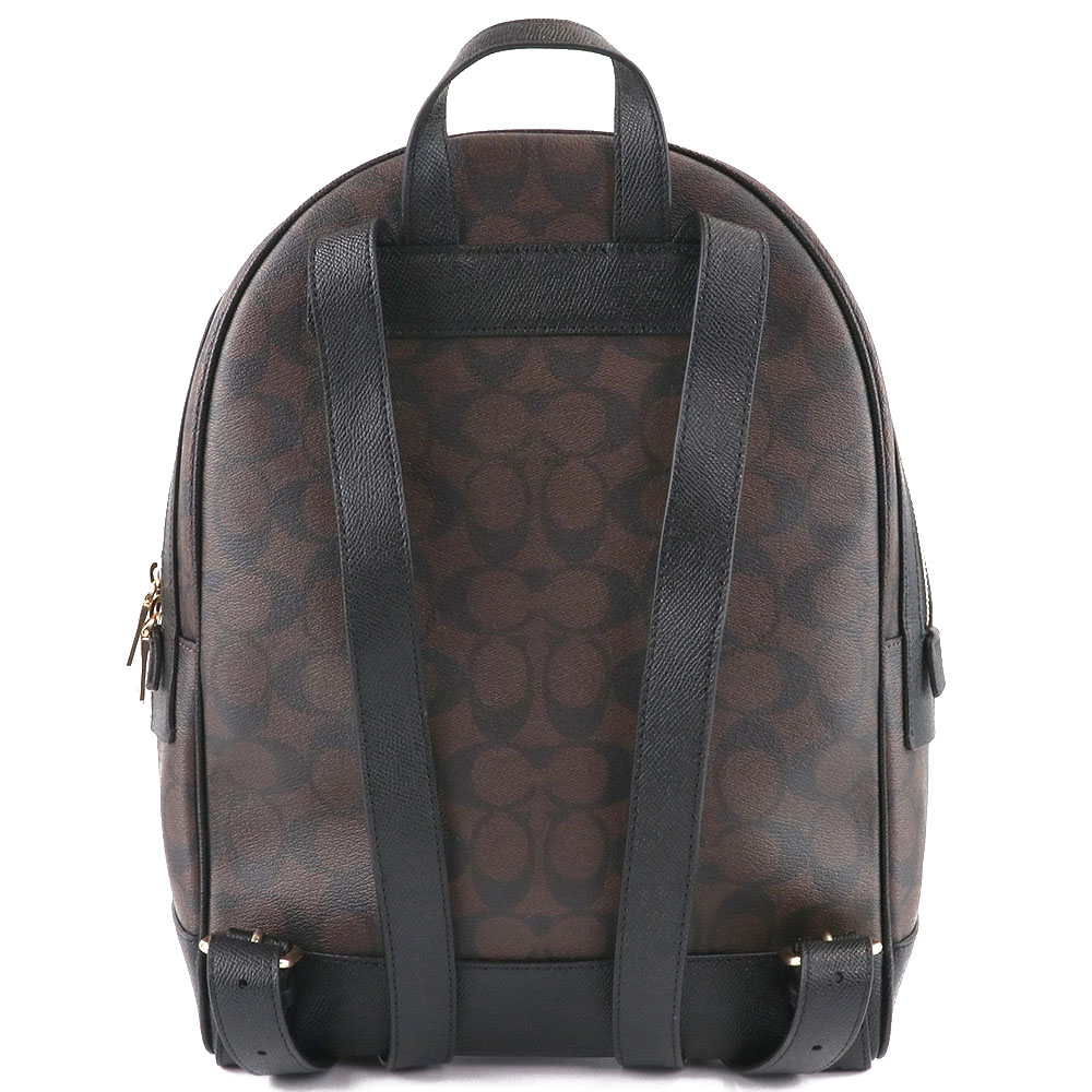 SpreeSuki Coach Signature Kenley Backpack Black Brown C5679