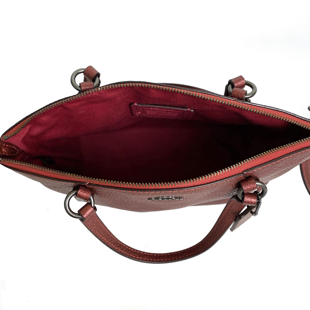 SpreeSuki Coach Crossbody Bag Mini Kelsey Satchel Metallic Hot Pink