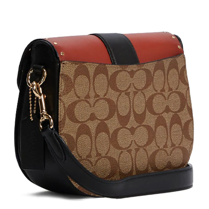 SpreeSuki Coach Crossbody Bag Signature Colorblock Rivet