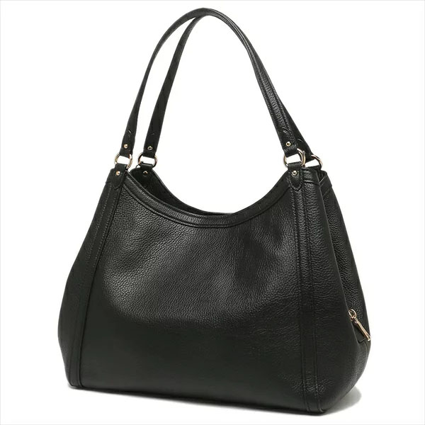 SpreeSuki Coach Shoulder Bag Tote Leather Kristy Shoulder Bag Black