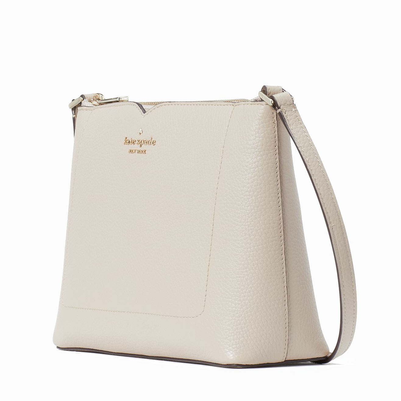 SpreeSuki Kate Spade Harlow Pebbled Leather Crossbody Warm Beige WKR00058