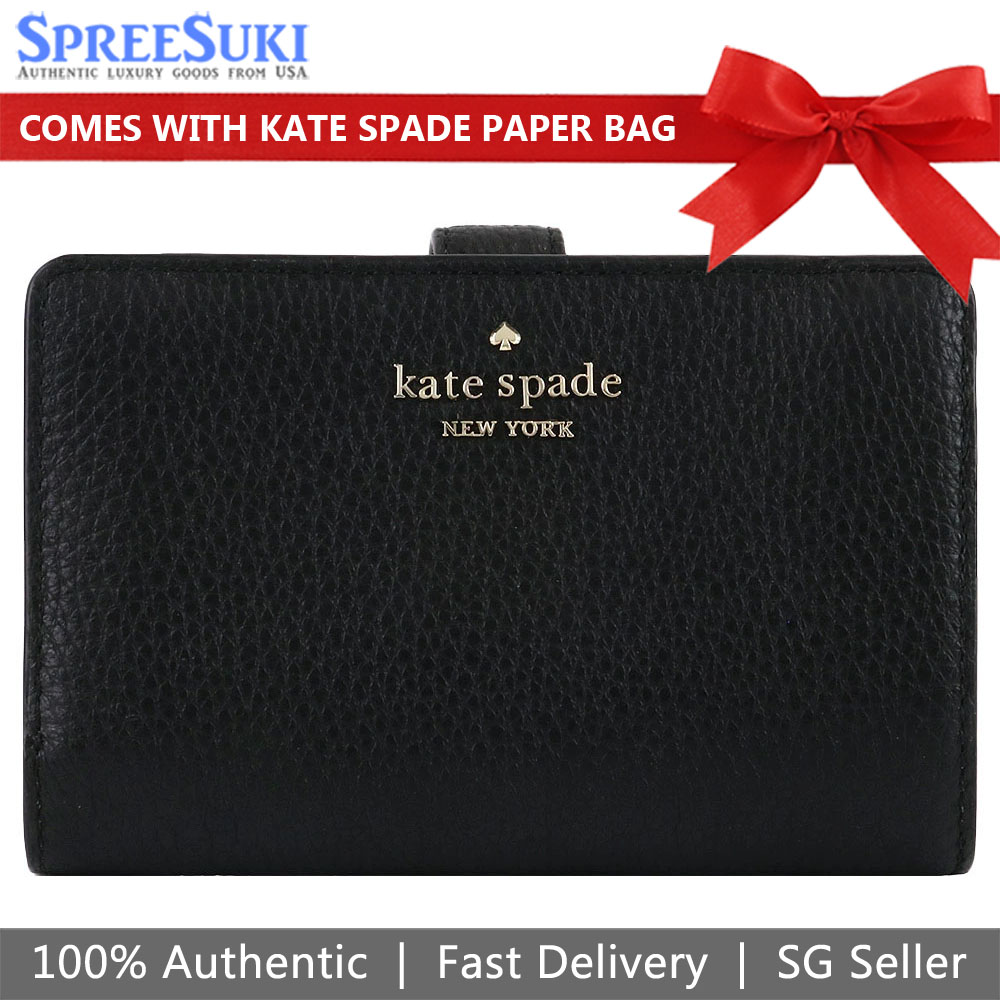 SpreeSuki Kate Spade Medium Wallet Leila Pebbled Leather Medium