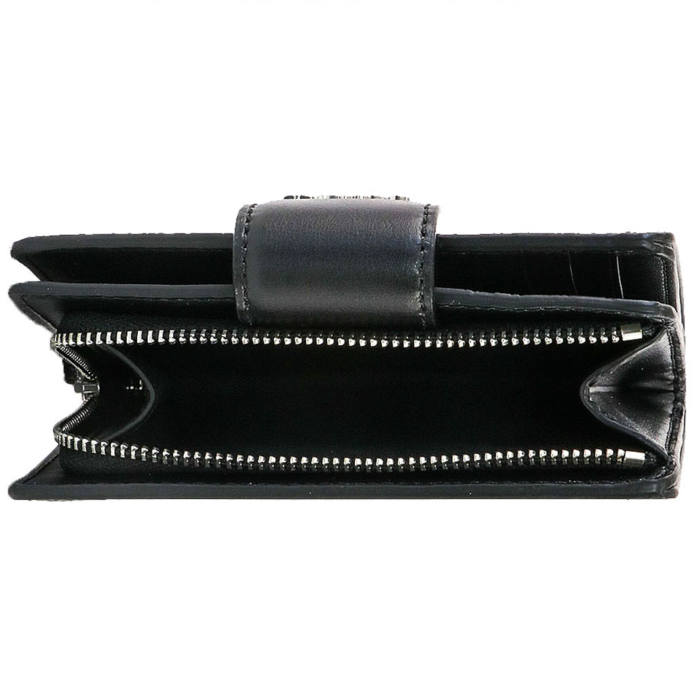 SpreeSuki Coach Medium Wallet Signature Medium Corner Zip Graphite