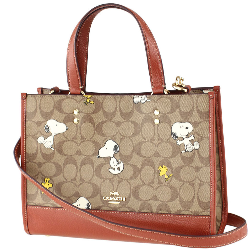 SpreeSuki Coach Coach X Peanuts Dempsey Carryall In Signature Canvas