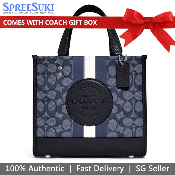 SpreeSuki Coach Crossbody Bag Dempsey Tote 22 In Signature Jacquard