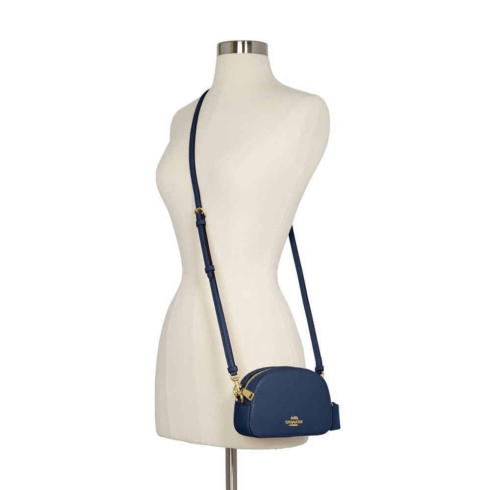 SpreeSuki Coach Crossbody Bag Mini Serena Deep Blue C7944