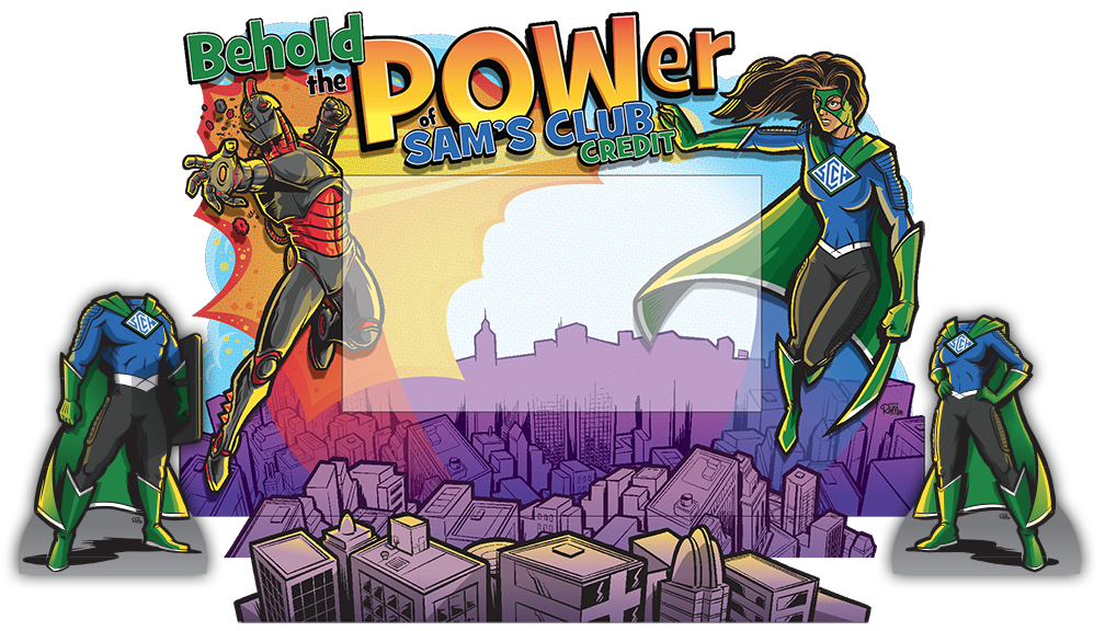 Sam's Club Credit Hero Expo Display Captain RibMan / John Sprengelmeyer