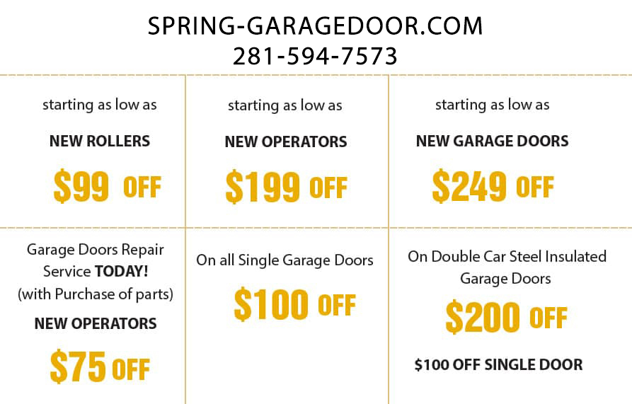 Garage Door Repair Spring Houston TX Install & Replacement