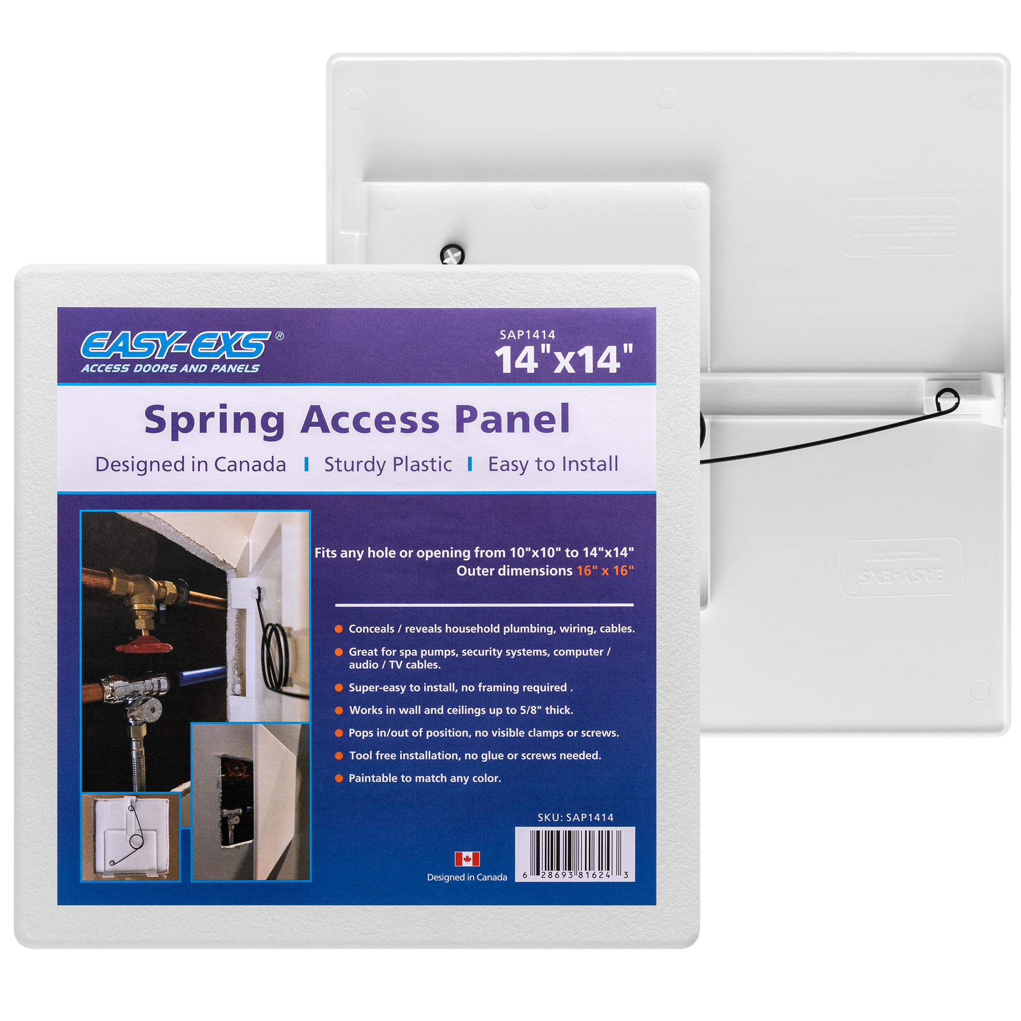 EASY-EXS Access Panel Spring Loaded 14×14 - Spring Access Panels