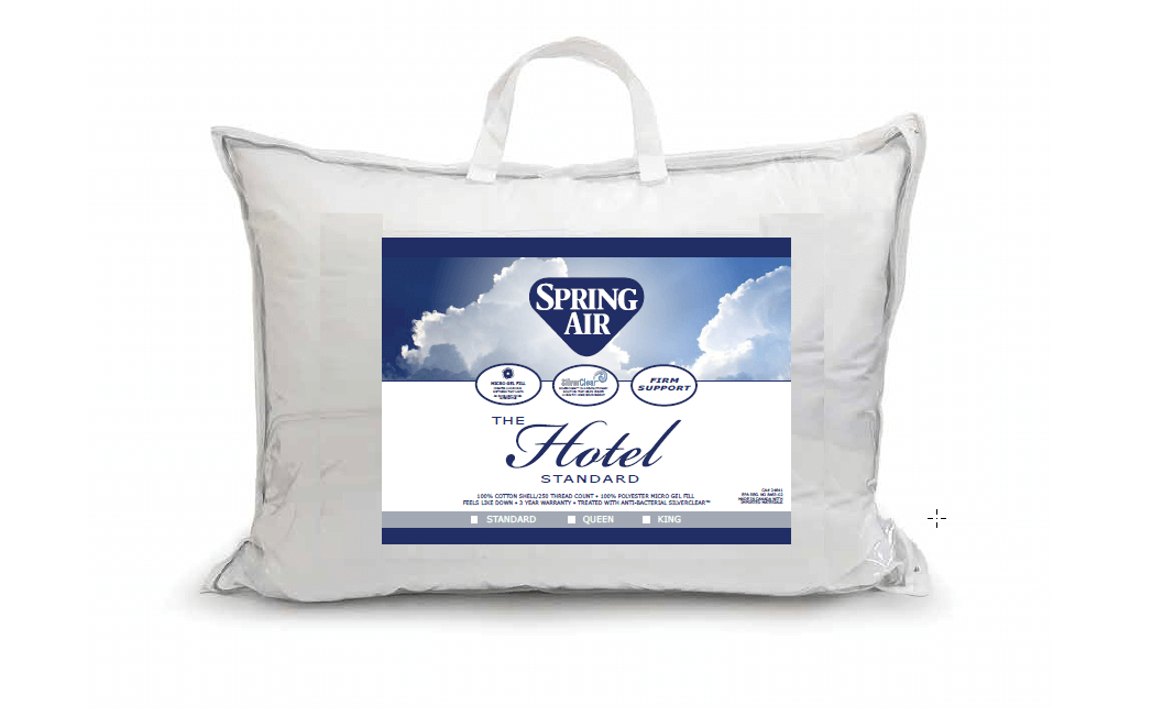 Spring Air Pillows 100 Cotton Cover Hypoallergenic Made in Canada