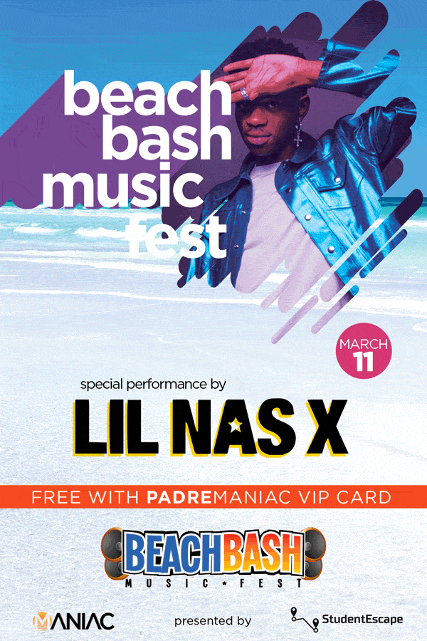 Spring Break 2020 Lil Nas X is Coming to South Padre Island! Spring