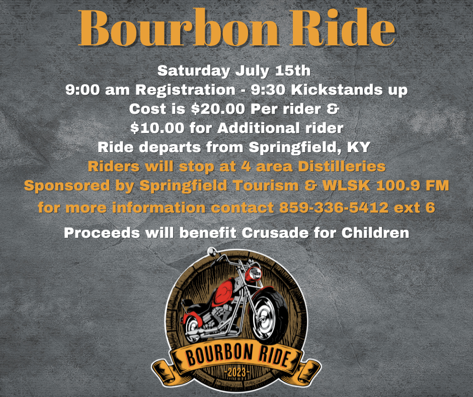 Bourbon Ride Form Visit Springfield, Kentucky Tourism Commission