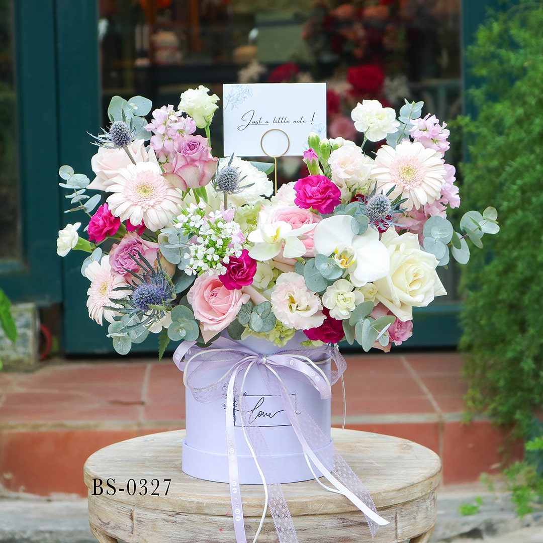 Flowers Basket BS0327 Spring Flowers and Decor