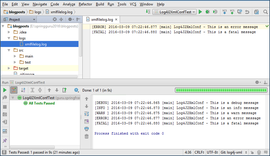 Log4J 2 Configuration Using XML Spring Framework Guru