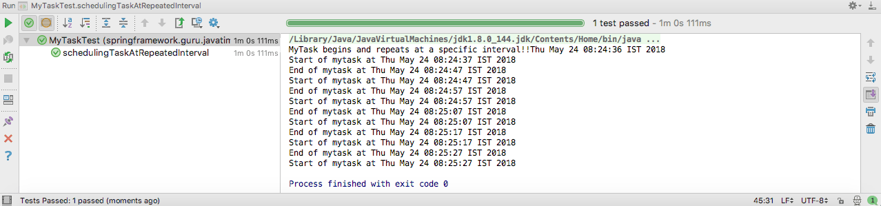 Java Timer Spring Framework Guru