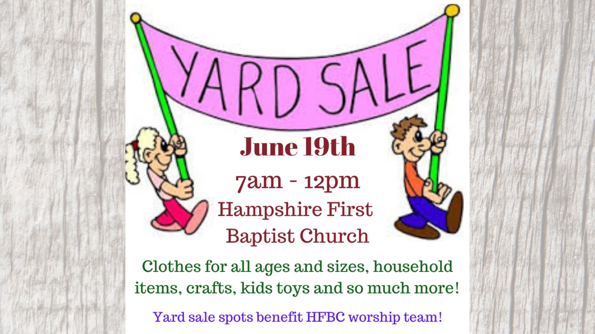 Community Yard Sale Spring Hill, TN l Spring Hill Fresh Keeping You