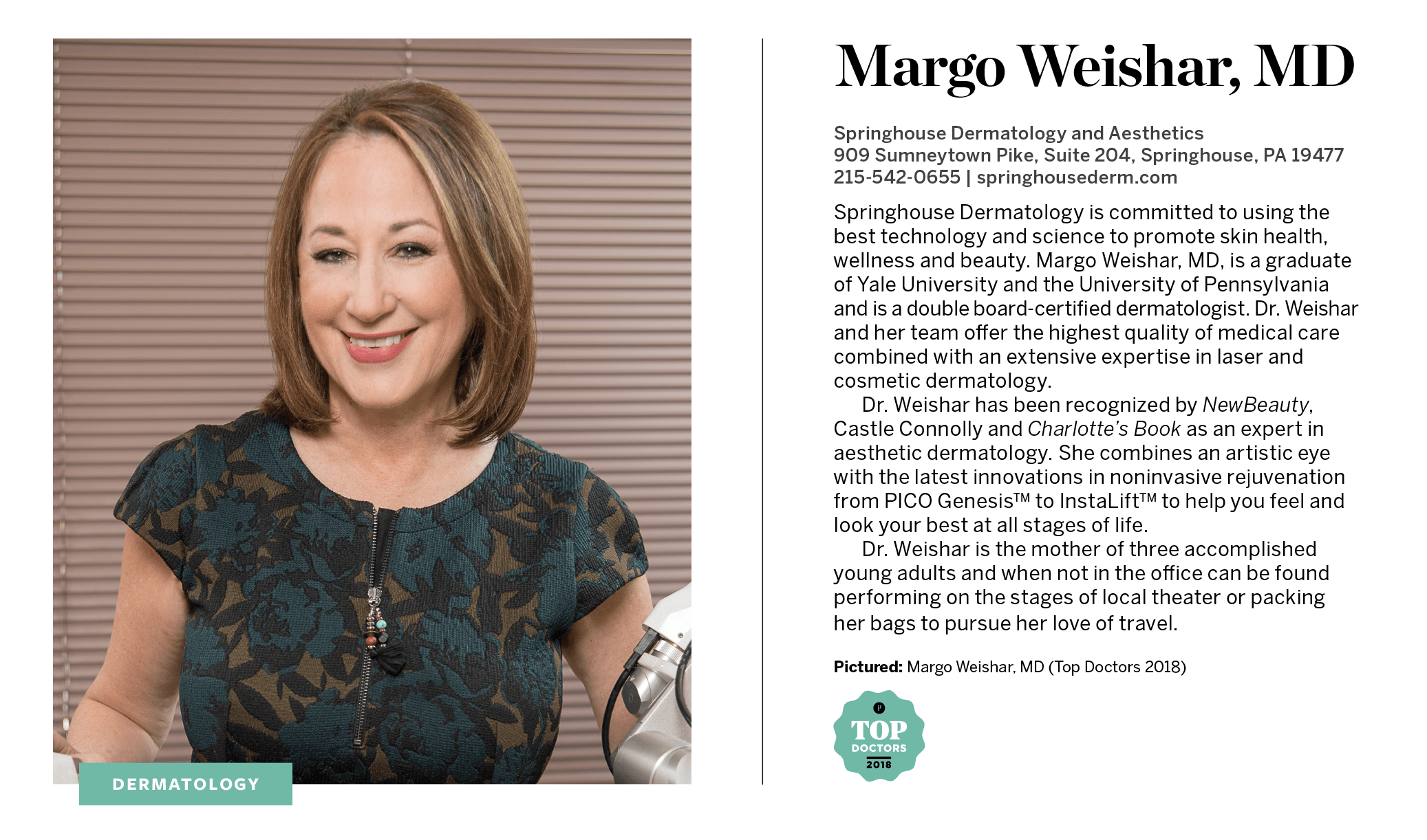 Dr. Weishar in the Media Bucks & Montgomery County Dermatology