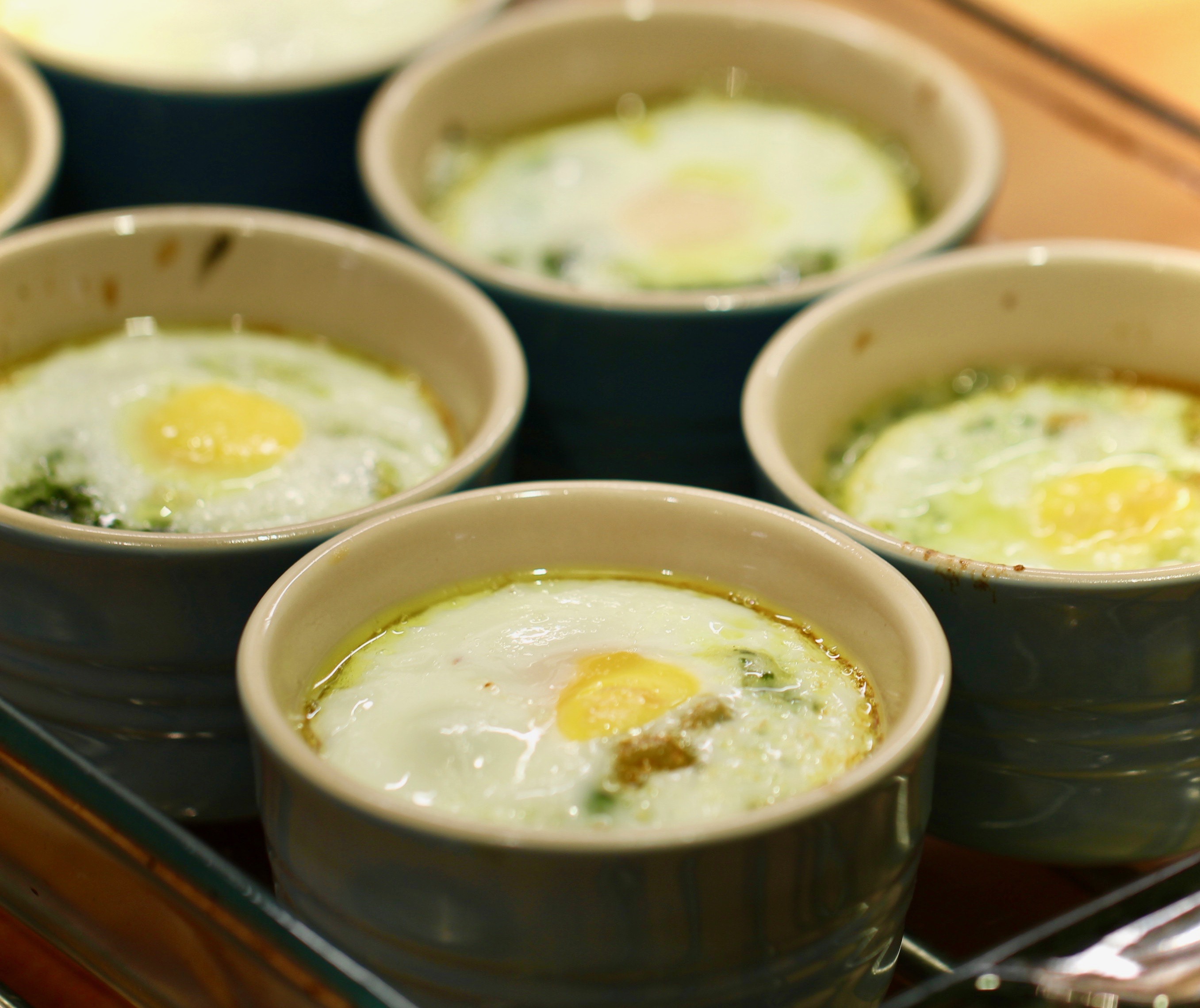 DairyFree Baked Eggs with Creamed Spinach Springhouse Turtle Eats