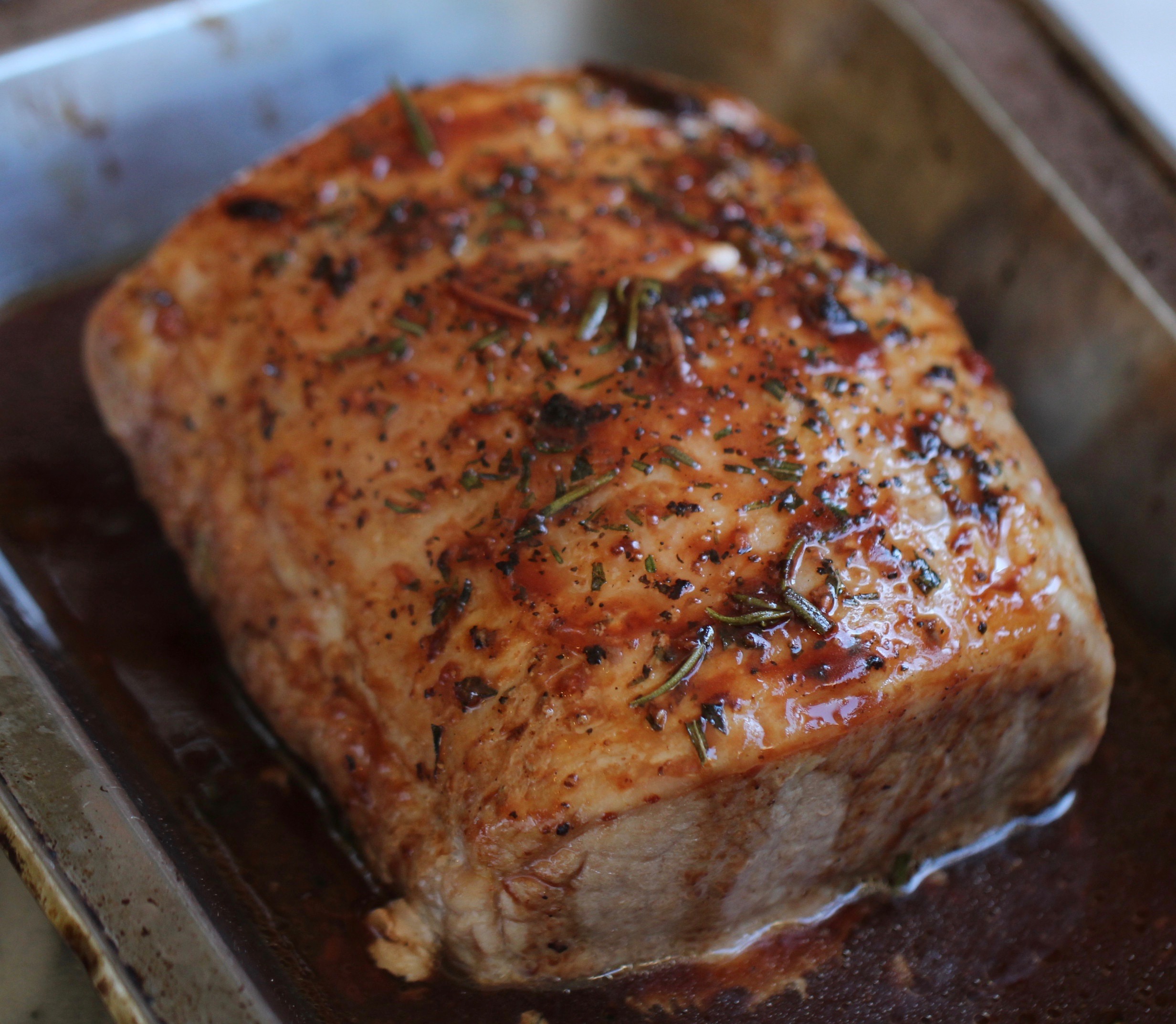 Roast Pork Loin with Rosemary Raspberry Glaze Springhouse Turtle