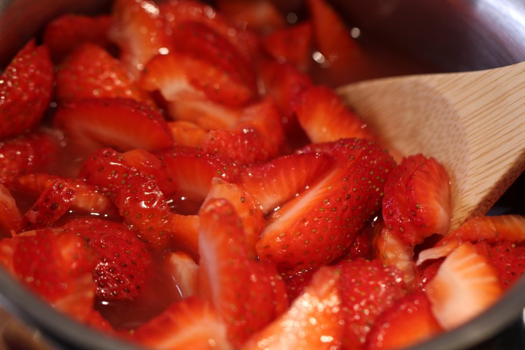 Strawberry Rhubarb Compote with Lemon Verbena Springhouse Turtle