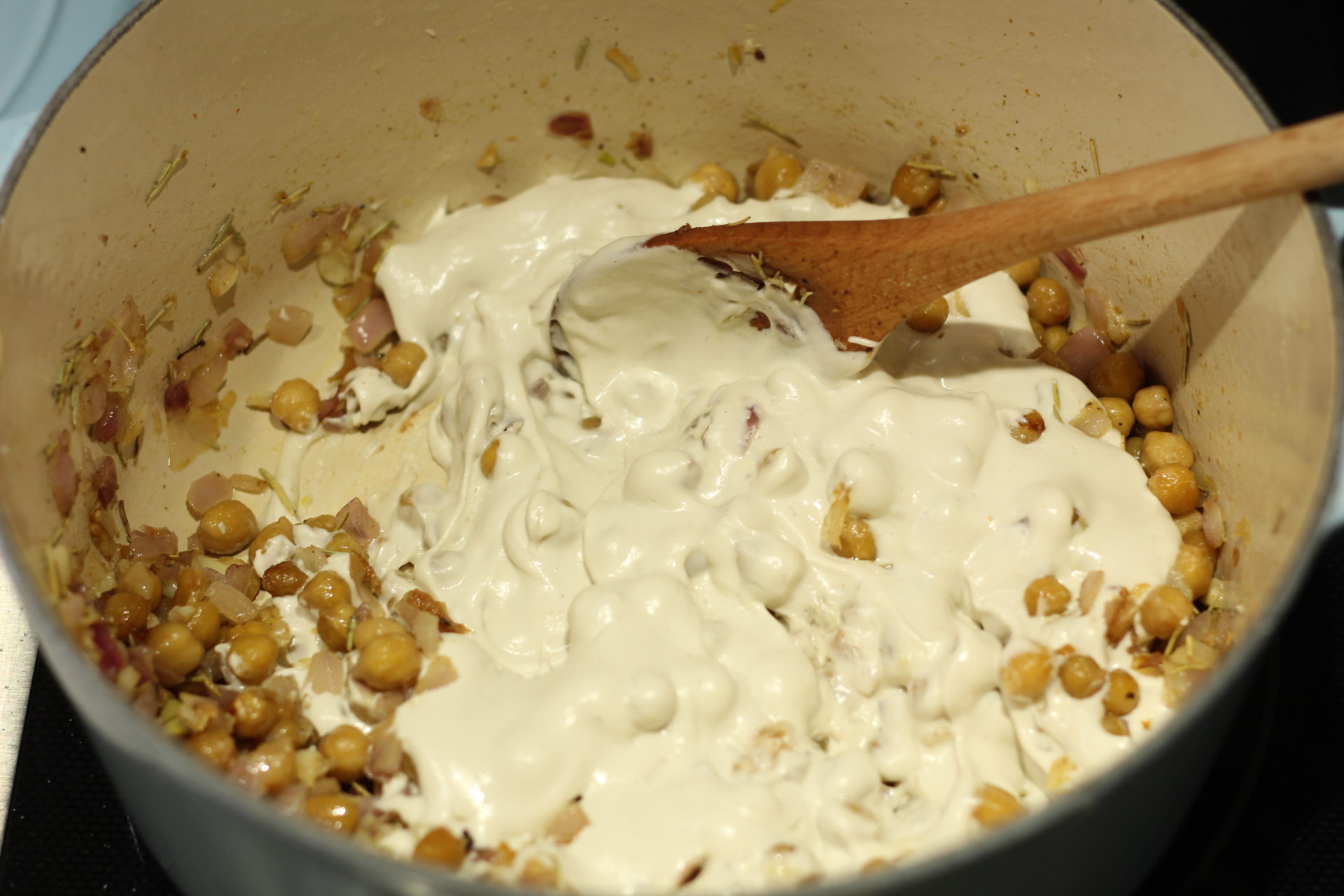 Pasta with Garbanzo Beans and Spinach Springhouse Turtle