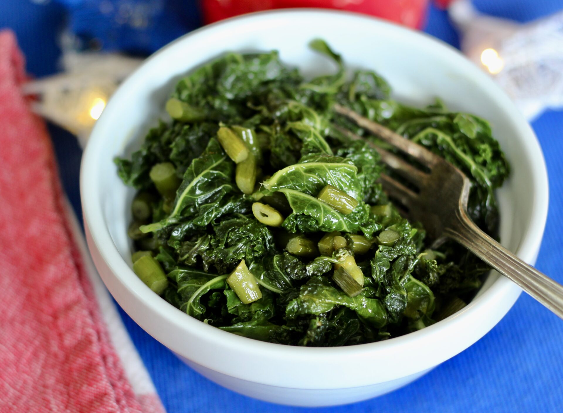 How to Cook Garlic Scapes (with Kale) Springhouse Turtle